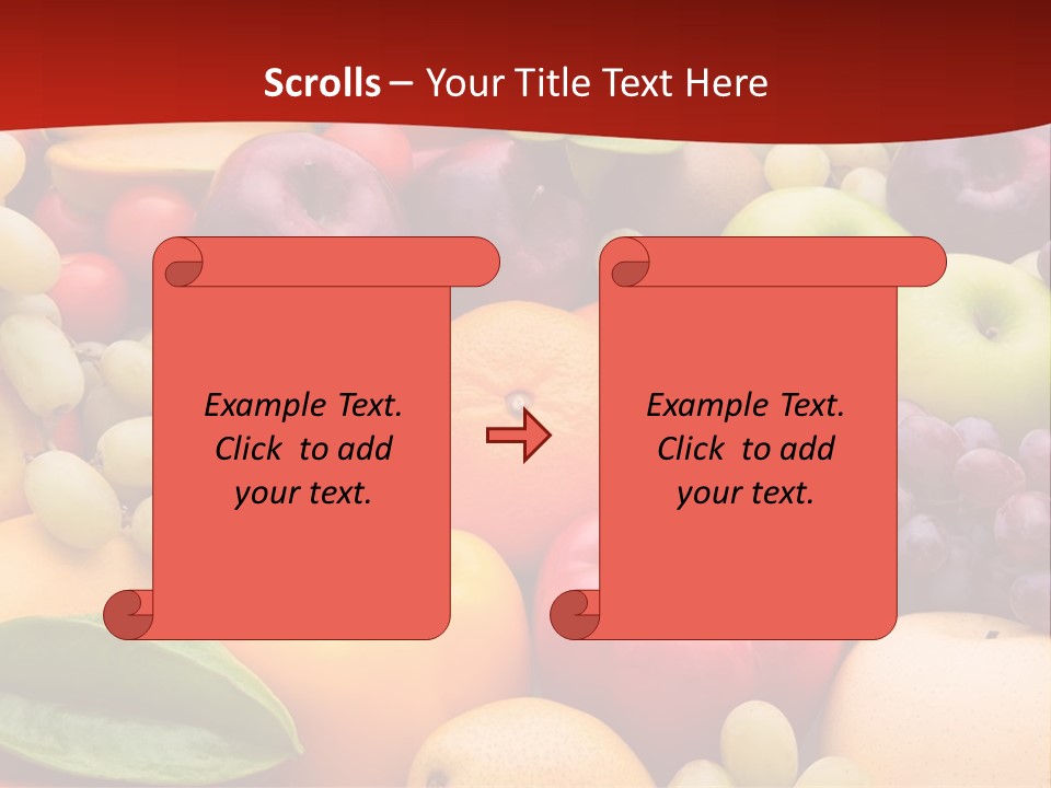 A Bunch Of Different Types Of Fruits And Vegetables PowerPoint Template