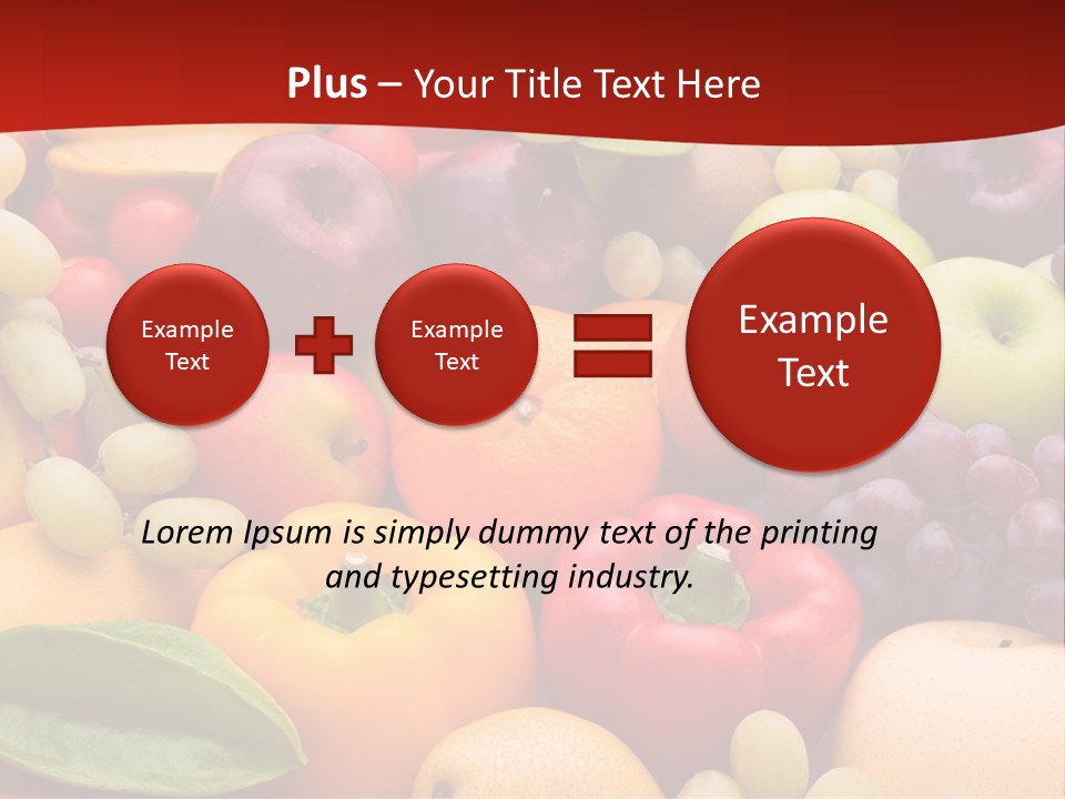 A Bunch Of Different Types Of Fruits And Vegetables PowerPoint Template