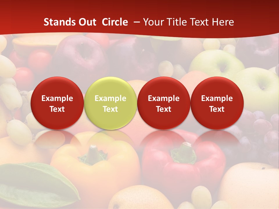 A Bunch Of Different Types Of Fruits And Vegetables PowerPoint Template
