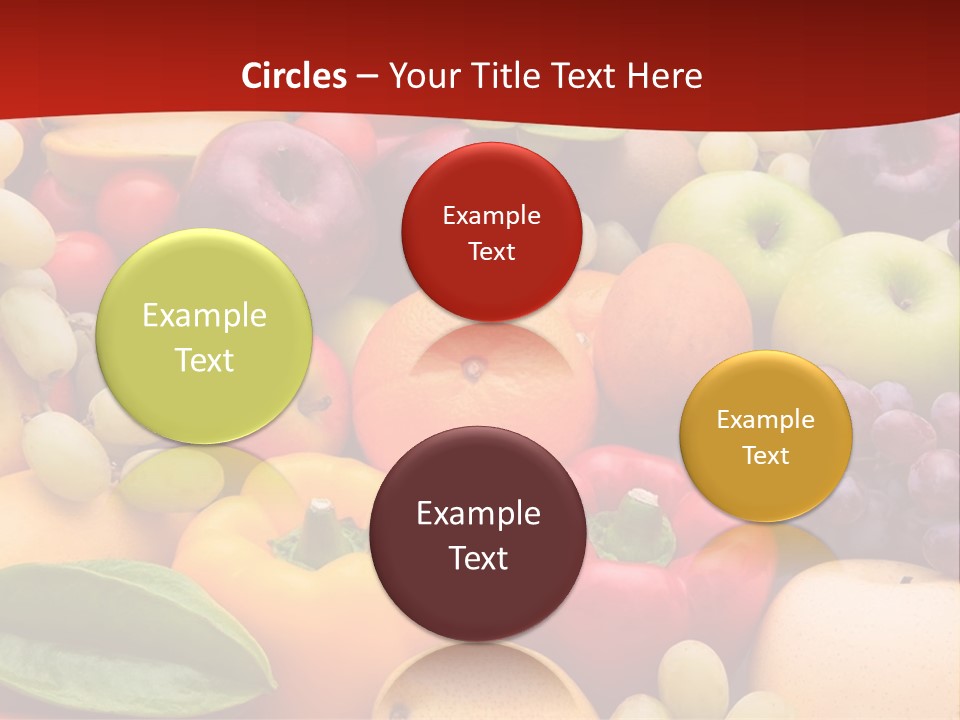 A Bunch Of Different Types Of Fruits And Vegetables PowerPoint Template