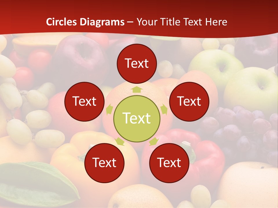 A Bunch Of Different Types Of Fruits And Vegetables PowerPoint Template