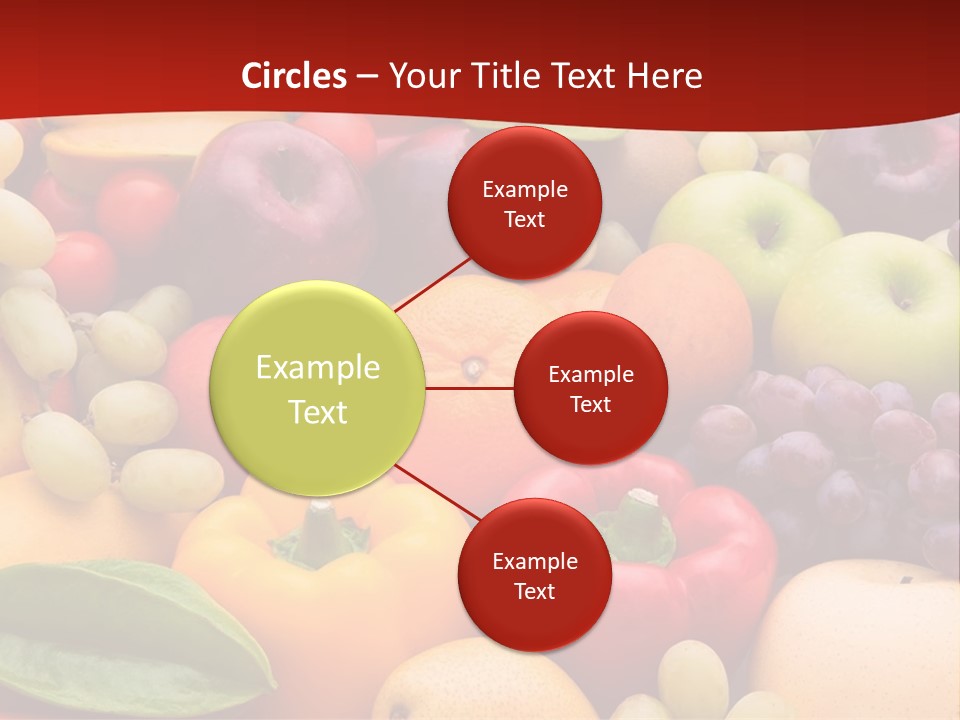 A Bunch Of Different Types Of Fruits And Vegetables PowerPoint Template