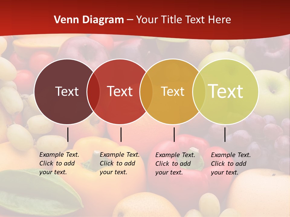 A Bunch Of Different Types Of Fruits And Vegetables PowerPoint Template