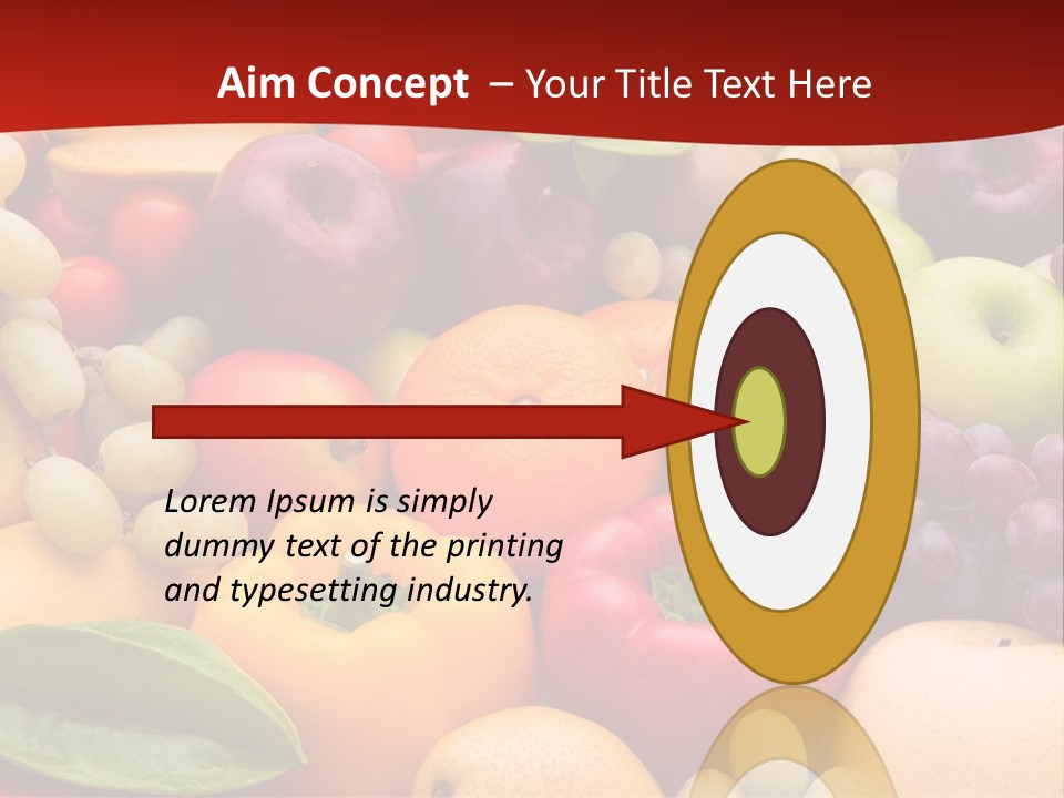 A Bunch Of Different Types Of Fruits And Vegetables PowerPoint Template