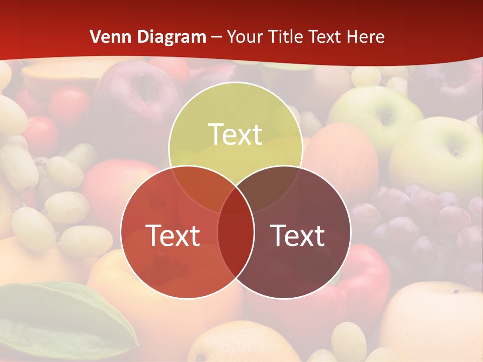 A Bunch Of Different Types Of Fruits And Vegetables PowerPoint Template