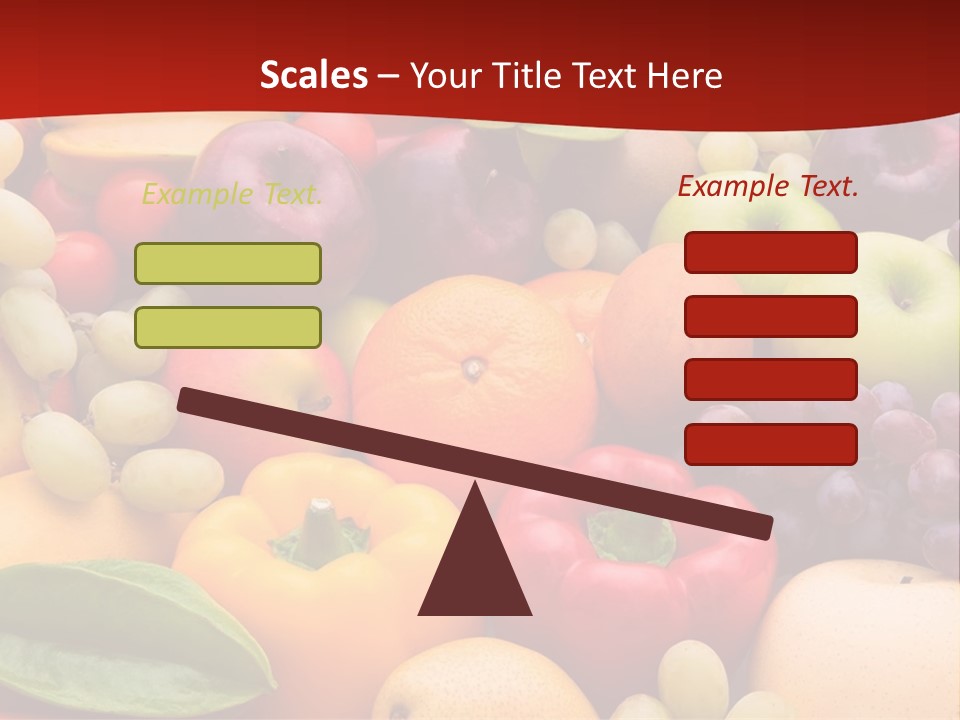A Bunch Of Different Types Of Fruits And Vegetables PowerPoint Template