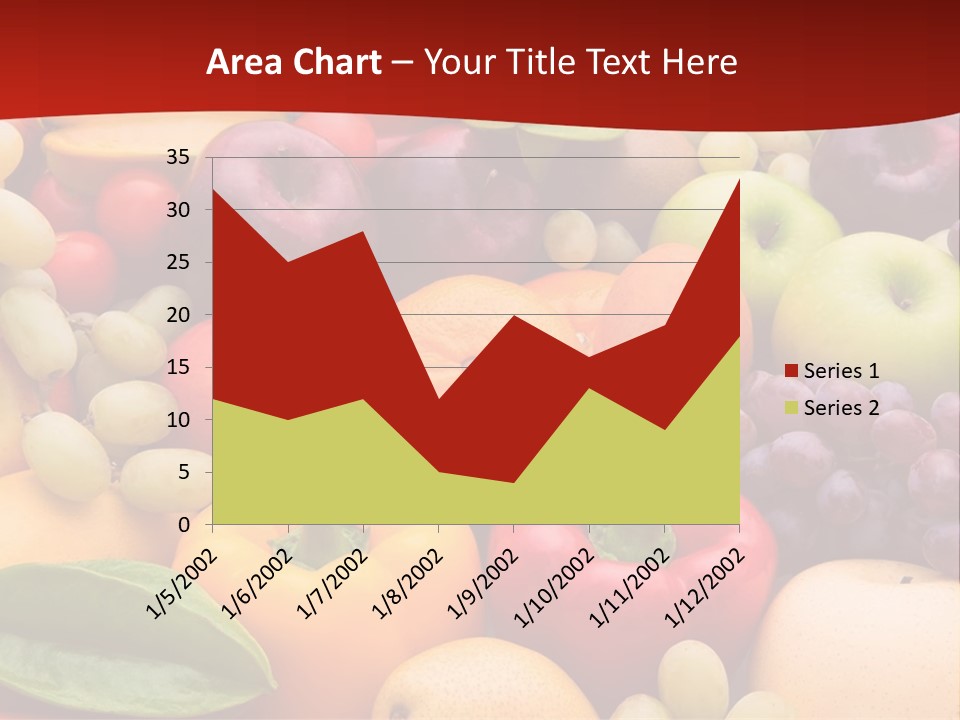 A Bunch Of Different Types Of Fruits And Vegetables PowerPoint Template