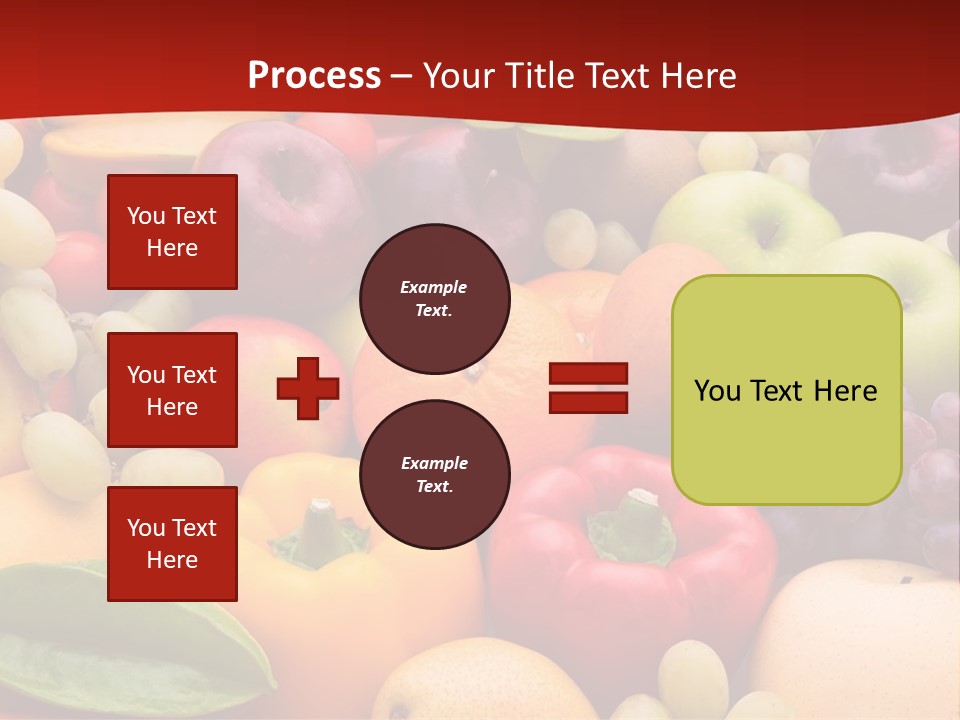 A Bunch Of Different Types Of Fruits And Vegetables PowerPoint Template