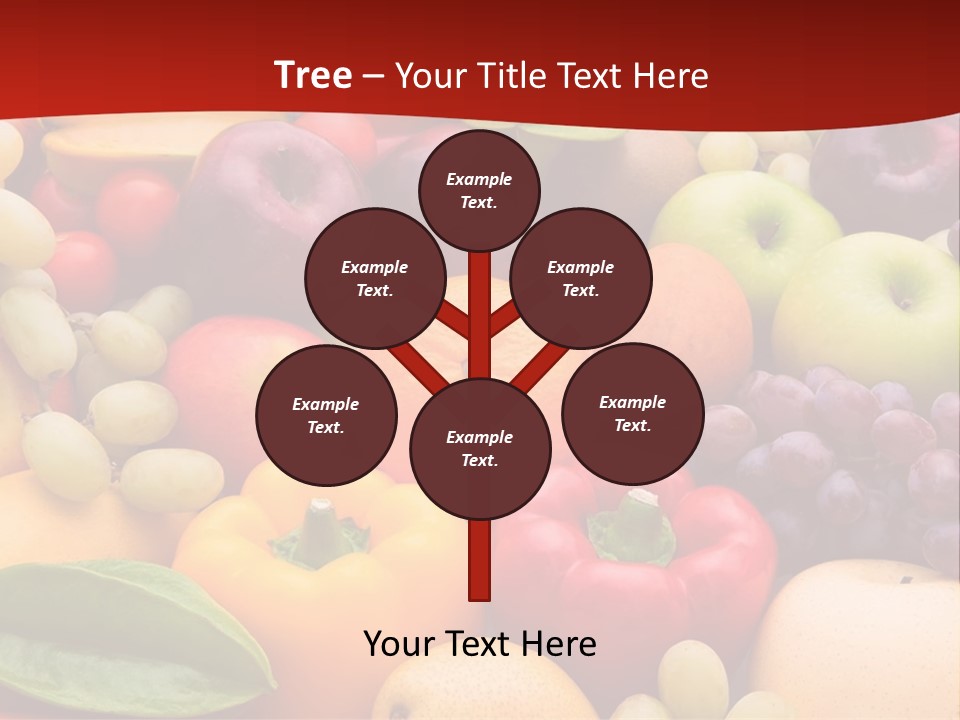 A Bunch Of Different Types Of Fruits And Vegetables PowerPoint Template
