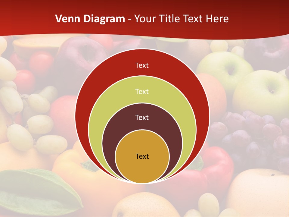 A Bunch Of Different Types Of Fruits And Vegetables PowerPoint Template