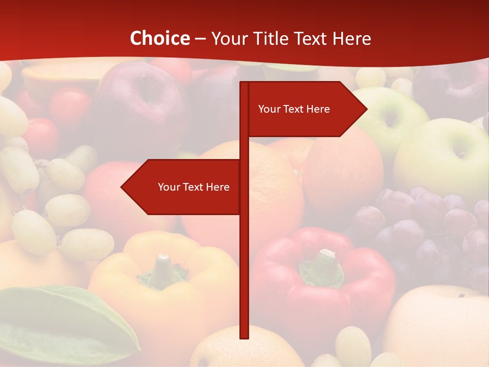 A Bunch Of Different Types Of Fruits And Vegetables PowerPoint Template