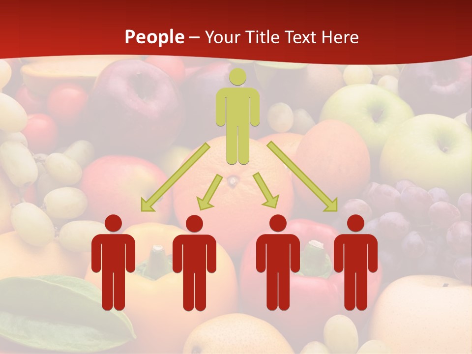 A Bunch Of Different Types Of Fruits And Vegetables PowerPoint Template
