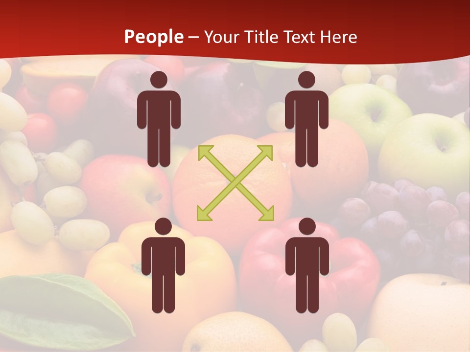 A Bunch Of Different Types Of Fruits And Vegetables PowerPoint Template