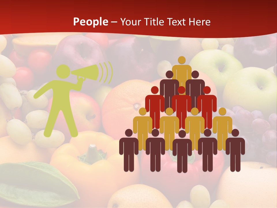 A Bunch Of Different Types Of Fruits And Vegetables PowerPoint Template