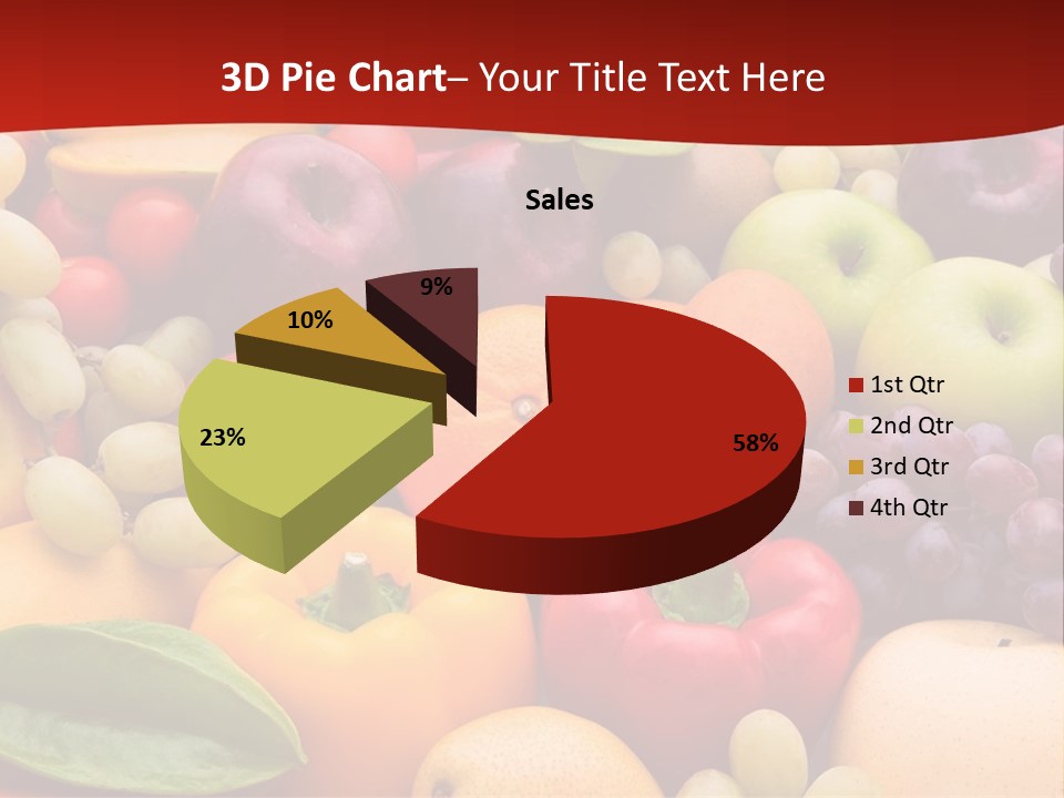 A Bunch Of Different Types Of Fruits And Vegetables PowerPoint Template