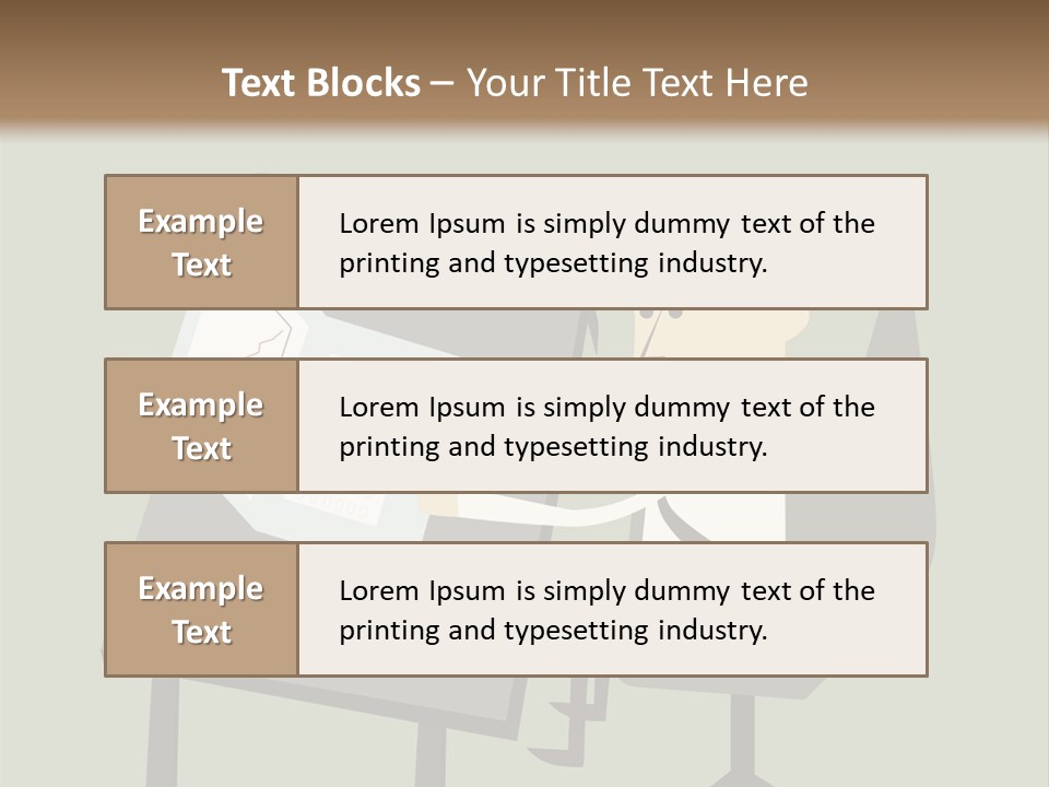 A Man Sitting At A Desk With A Cup Of Coffee On It PowerPoint Template