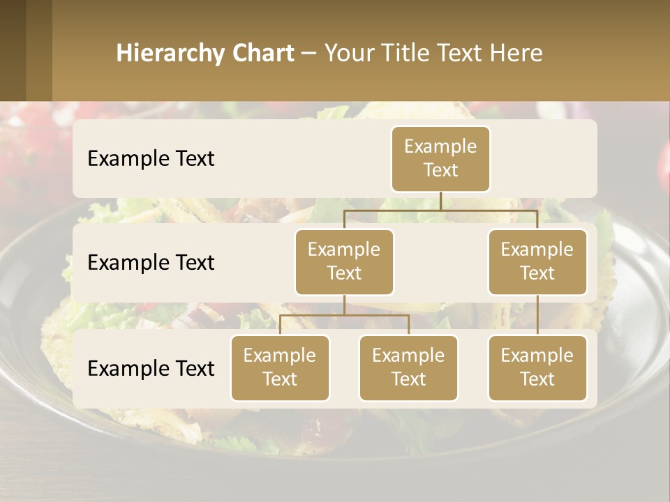 A Plate Of Tacos With Lettuce And Tomatoes PowerPoint Template