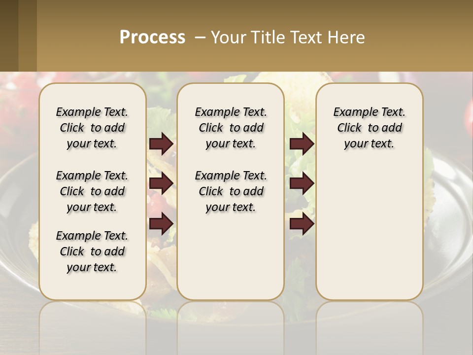 A Plate Of Tacos With Lettuce And Tomatoes PowerPoint Template