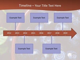 A Bowl Of Blueberries On A Table With Leaves PowerPoint Template