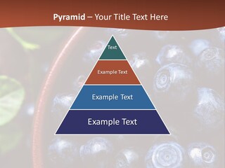 A Bowl Of Blueberries On A Table With Leaves PowerPoint Template