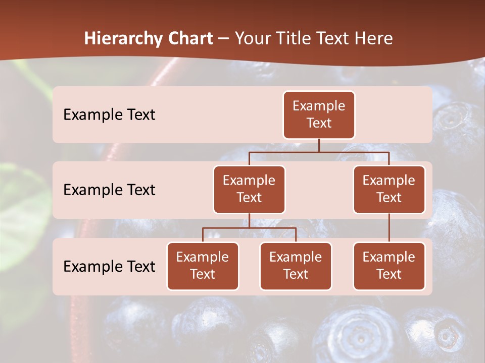 A Bowl Of Blueberries On A Table With Leaves PowerPoint Template
