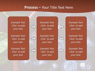 A Bowl Of Blueberries On A Table With Leaves PowerPoint Template