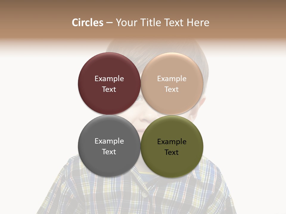 A Young Boy Is Smiling For The Camera PowerPoint Template