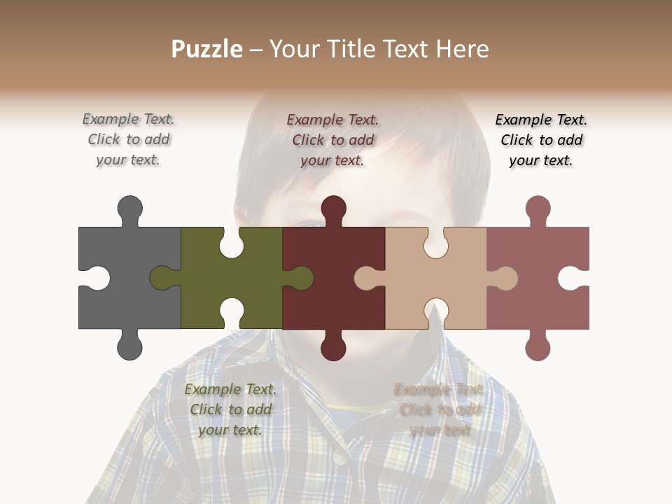 A Young Boy Is Smiling For The Camera PowerPoint Template