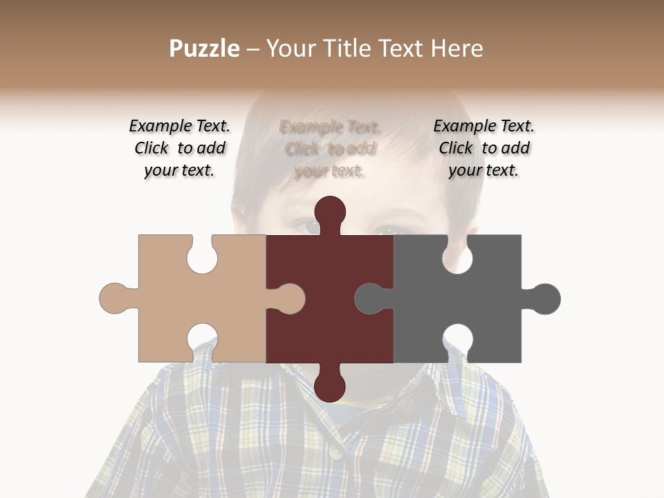 A Young Boy Is Smiling For The Camera PowerPoint Template