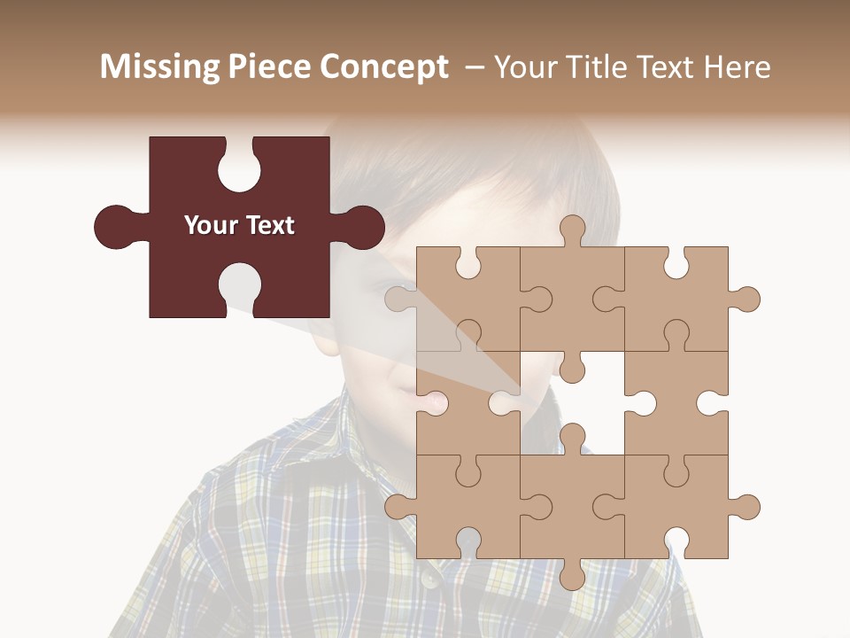 A Young Boy Is Smiling For The Camera PowerPoint Template