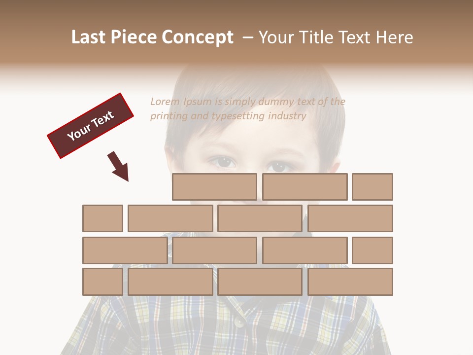 A Young Boy Is Smiling For The Camera PowerPoint Template
