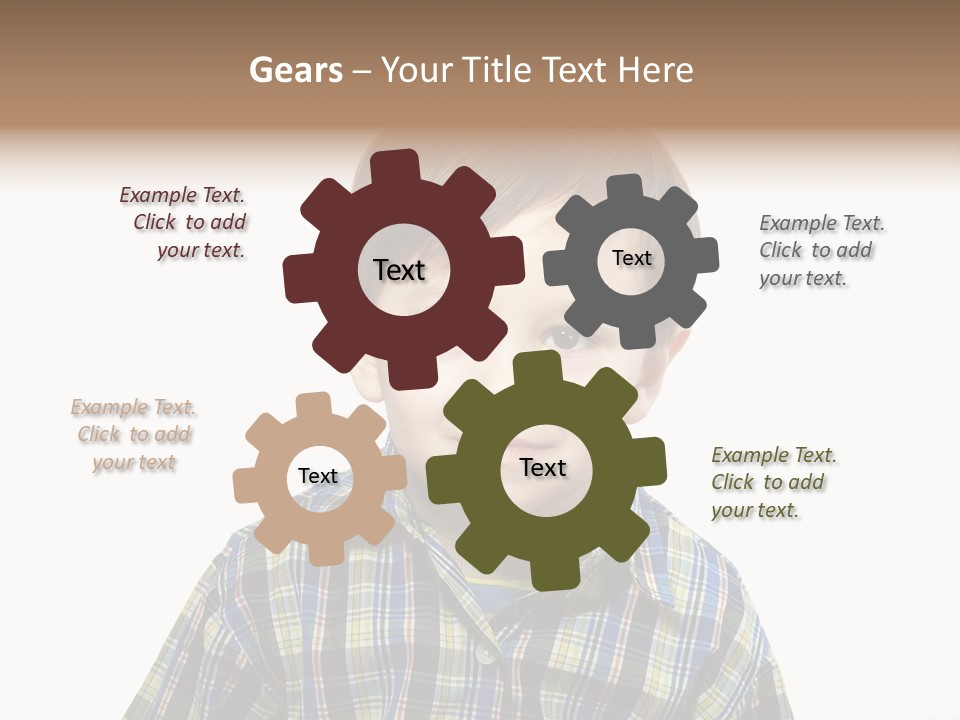 A Young Boy Is Smiling For The Camera PowerPoint Template