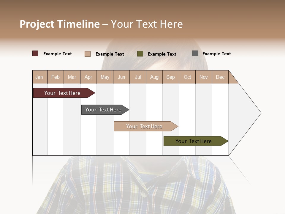 A Young Boy Is Smiling For The Camera PowerPoint Template