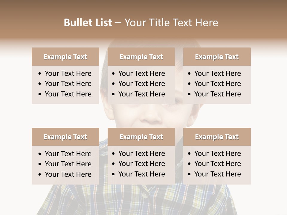 A Young Boy Is Smiling For The Camera PowerPoint Template