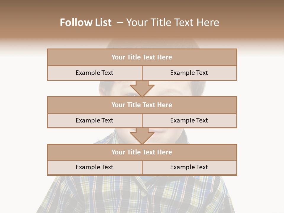 A Young Boy Is Smiling For The Camera PowerPoint Template