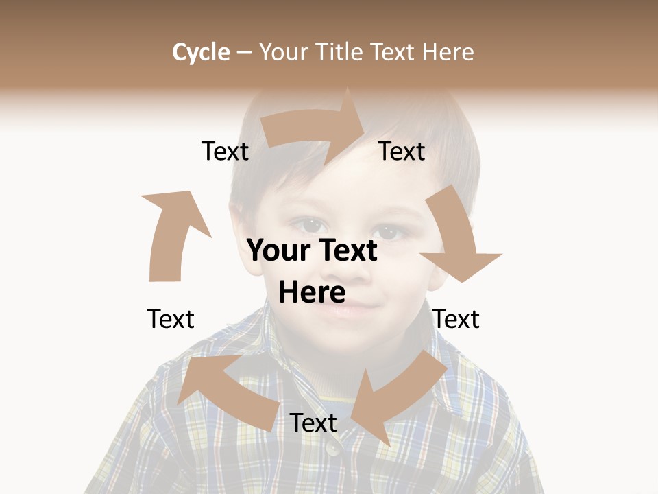 A Young Boy Is Smiling For The Camera PowerPoint Template
