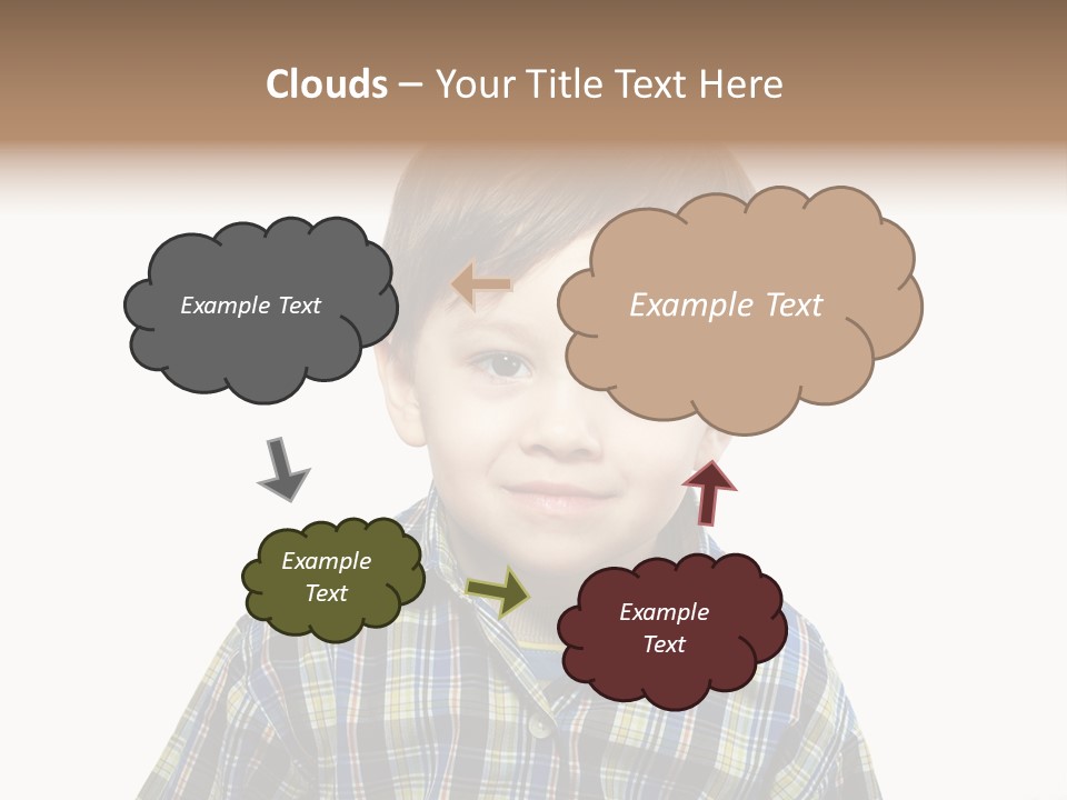 A Young Boy Is Smiling For The Camera PowerPoint Template