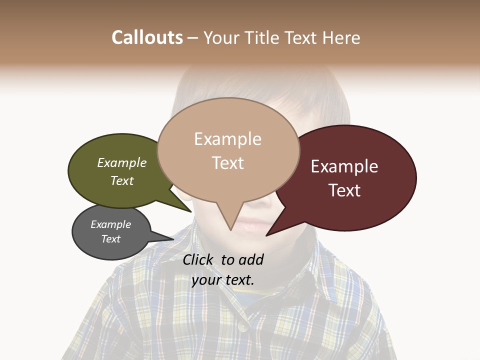 A Young Boy Is Smiling For The Camera PowerPoint Template