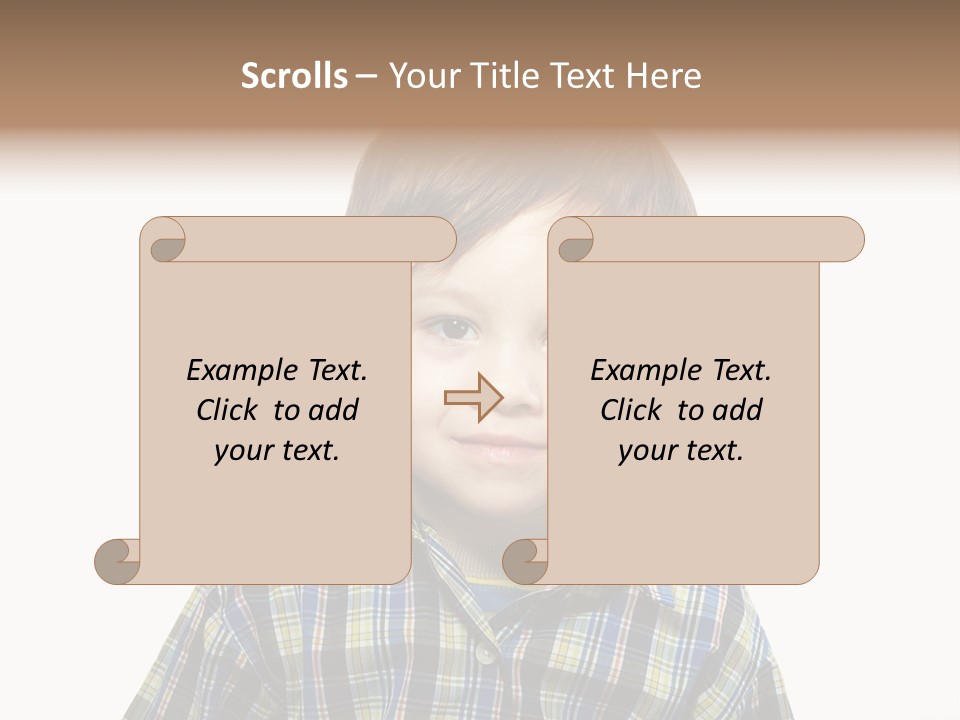 A Young Boy Is Smiling For The Camera PowerPoint Template