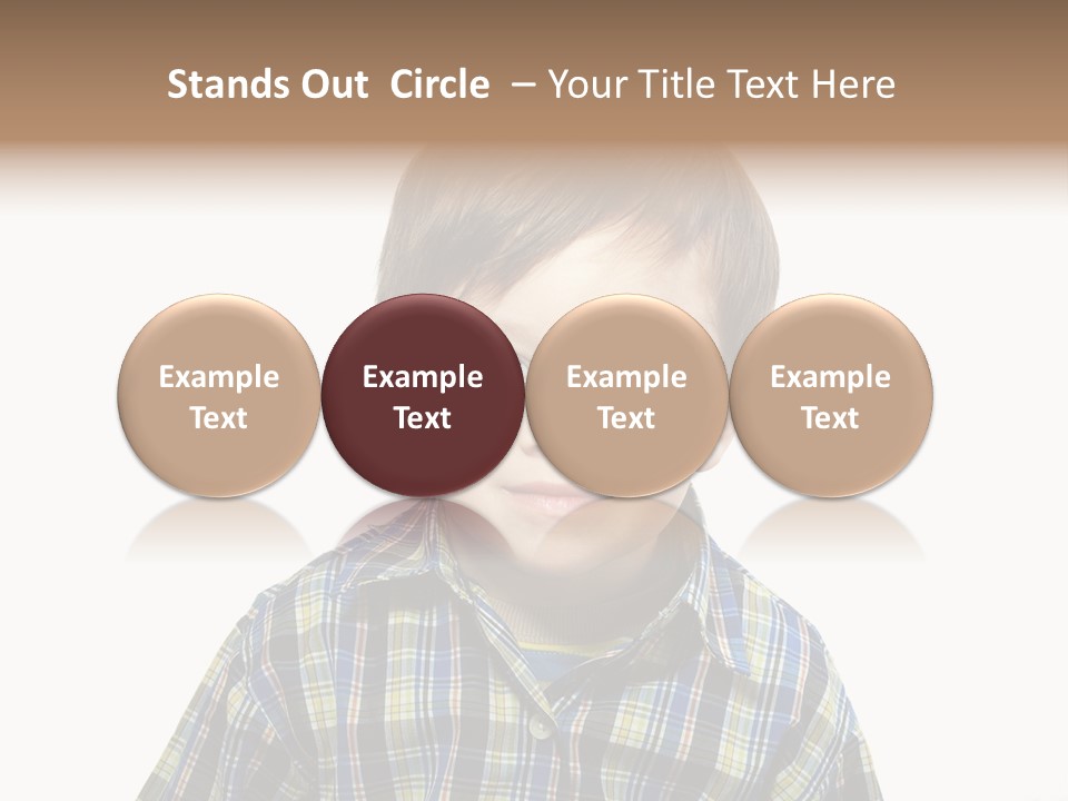 A Young Boy Is Smiling For The Camera PowerPoint Template
