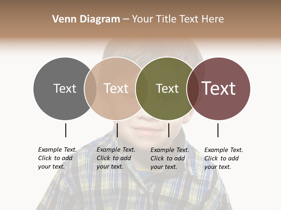 A Young Boy Is Smiling For The Camera PowerPoint Template