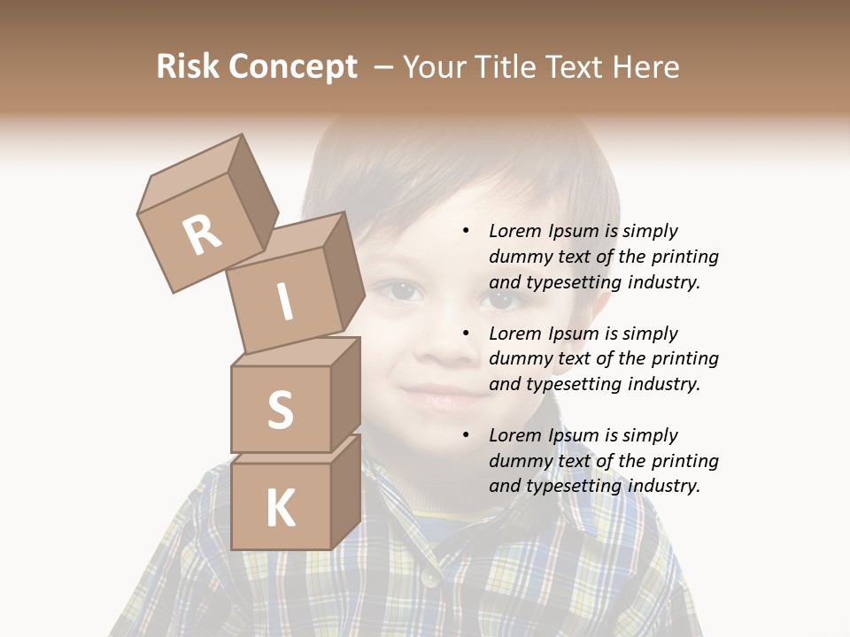 A Young Boy Is Smiling For The Camera PowerPoint Template