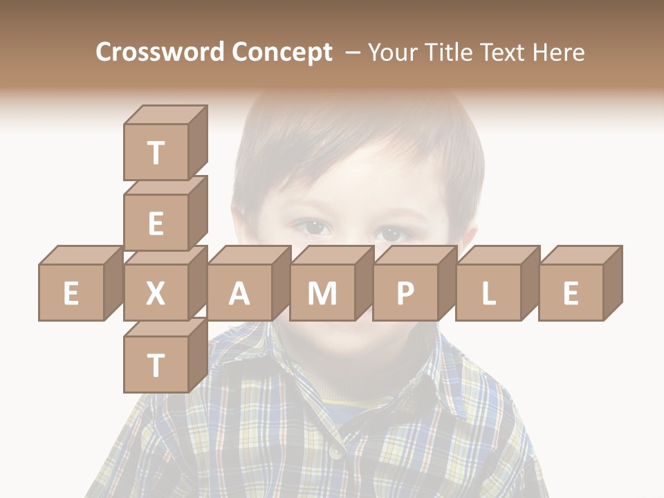 A Young Boy Is Smiling For The Camera PowerPoint Template