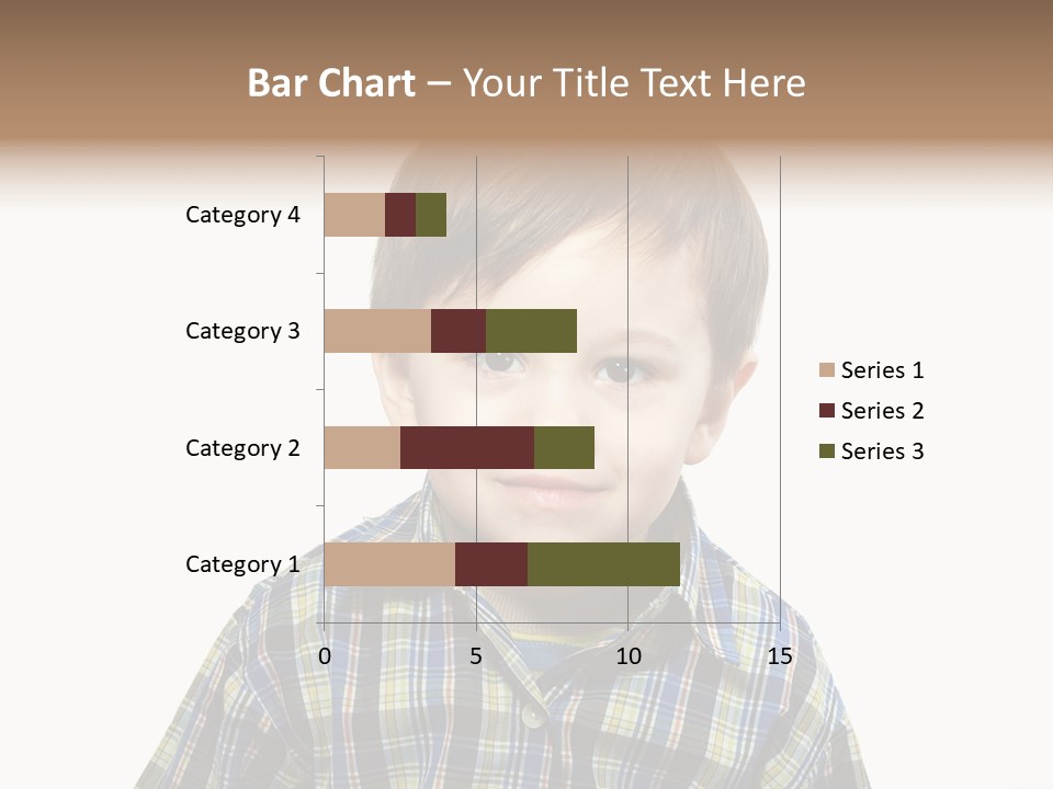 A Young Boy Is Smiling For The Camera PowerPoint Template
