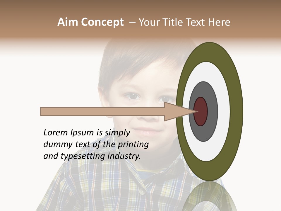 A Young Boy Is Smiling For The Camera PowerPoint Template