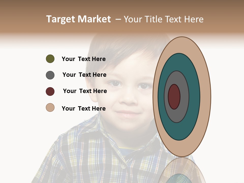 A Young Boy Is Smiling For The Camera PowerPoint Template