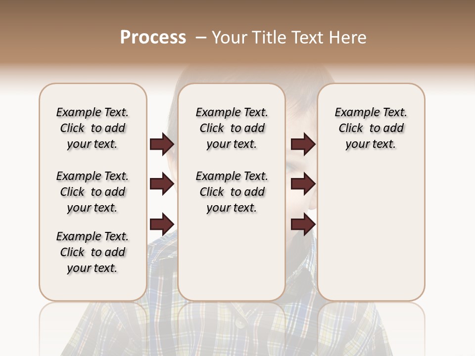 A Young Boy Is Smiling For The Camera PowerPoint Template