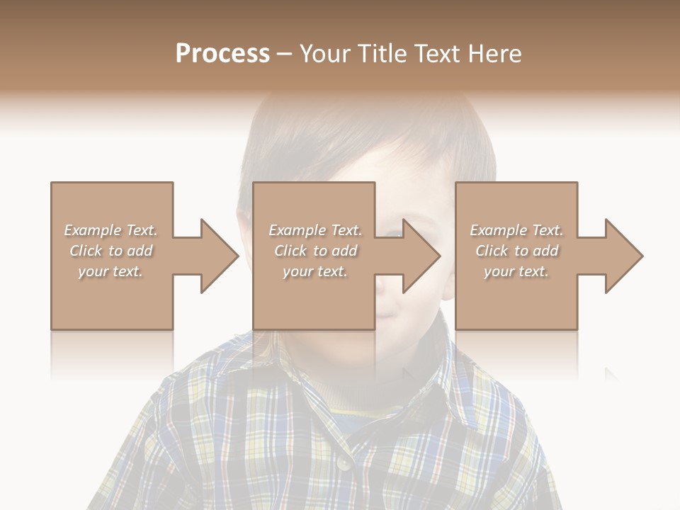 A Young Boy Is Smiling For The Camera PowerPoint Template