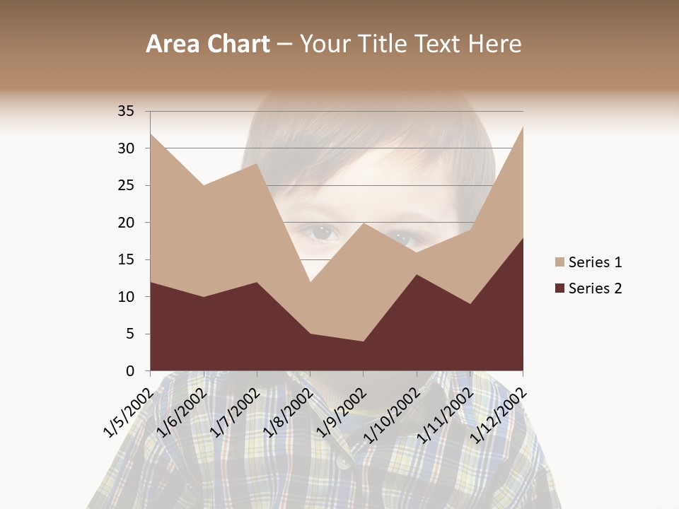 A Young Boy Is Smiling For The Camera PowerPoint Template