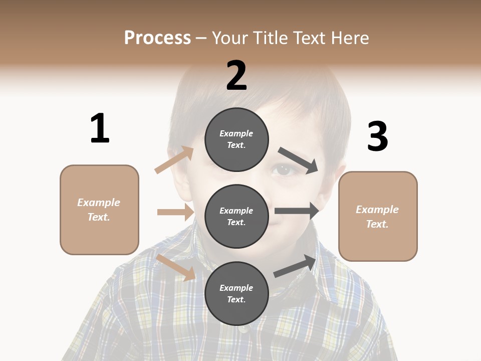 A Young Boy Is Smiling For The Camera PowerPoint Template
